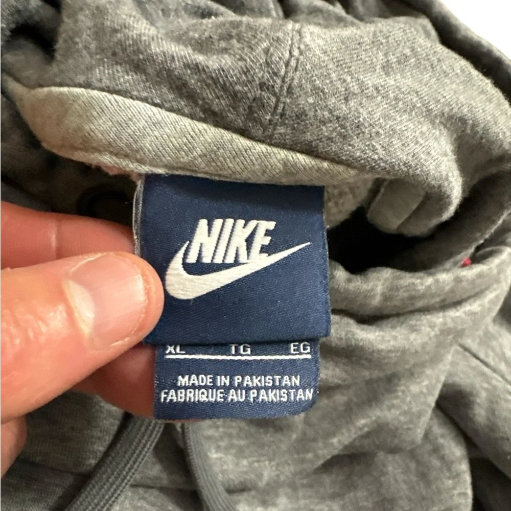 Nike Women’s Cowl Neck Gray Athletic Hoodie‎ Size XL Nike Swoosh Logo Sports